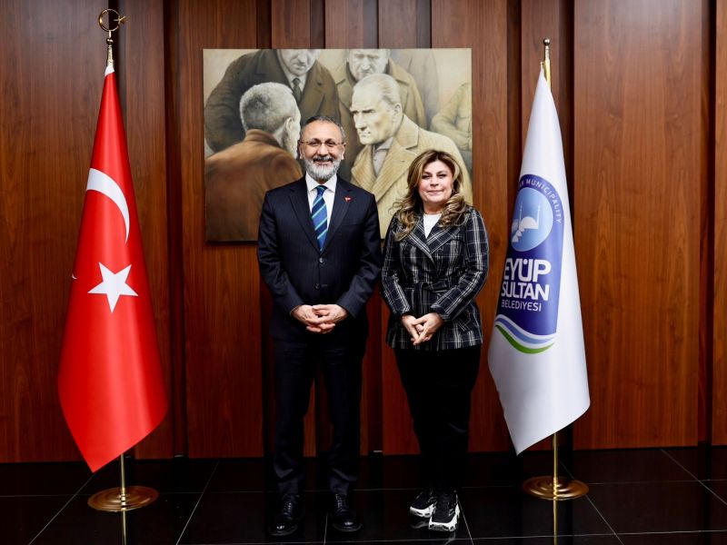 Göktürk Mahalle Muhtarımız Seval Kızılateş'i belediyemizde ağırladık